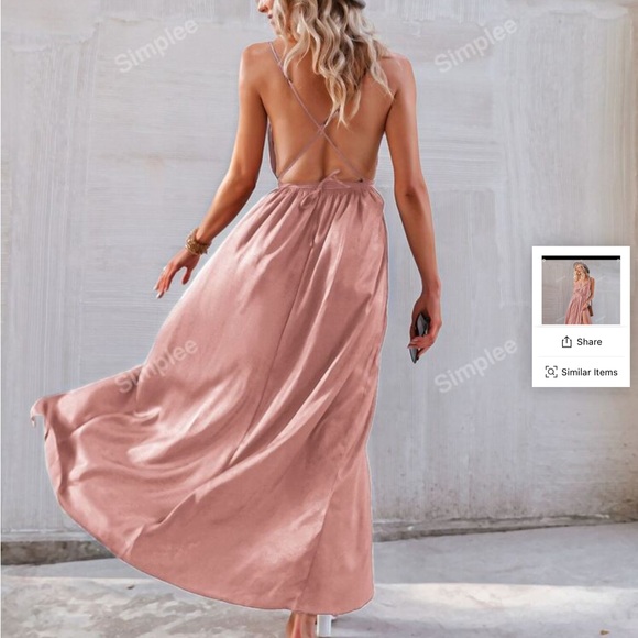 Backless Maxi Dress - Picture 2 of 6